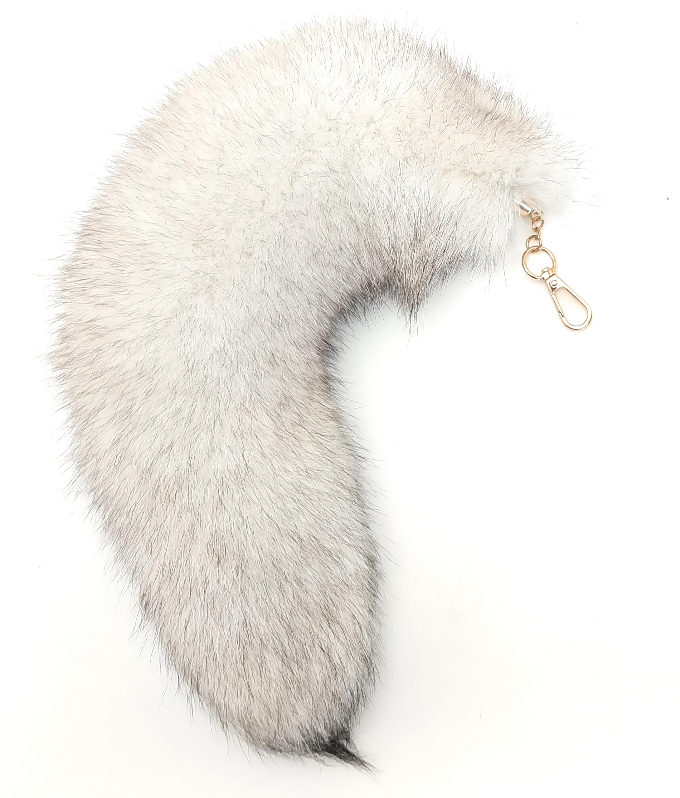 Amazon.com: Huge Fluffy White Gray Fox Tail Fur Cosplay HOOK